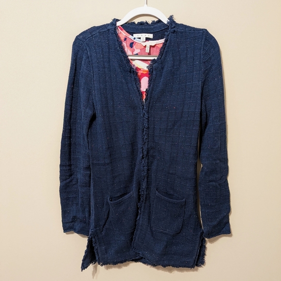 Cabi Knit Duchess Cardigan Blue Flecked Sweater size small like new condition - Picture 5 of 16